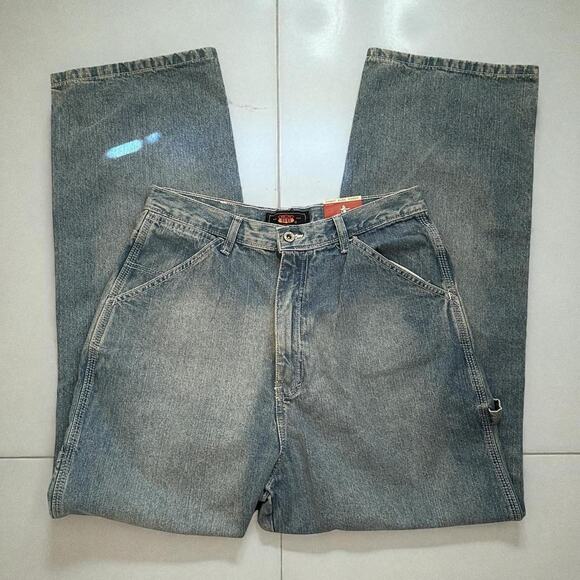 Medium wash route 66 carpenter jeans size 13/14 regular NWT Deadstock - Picture 1 of 5